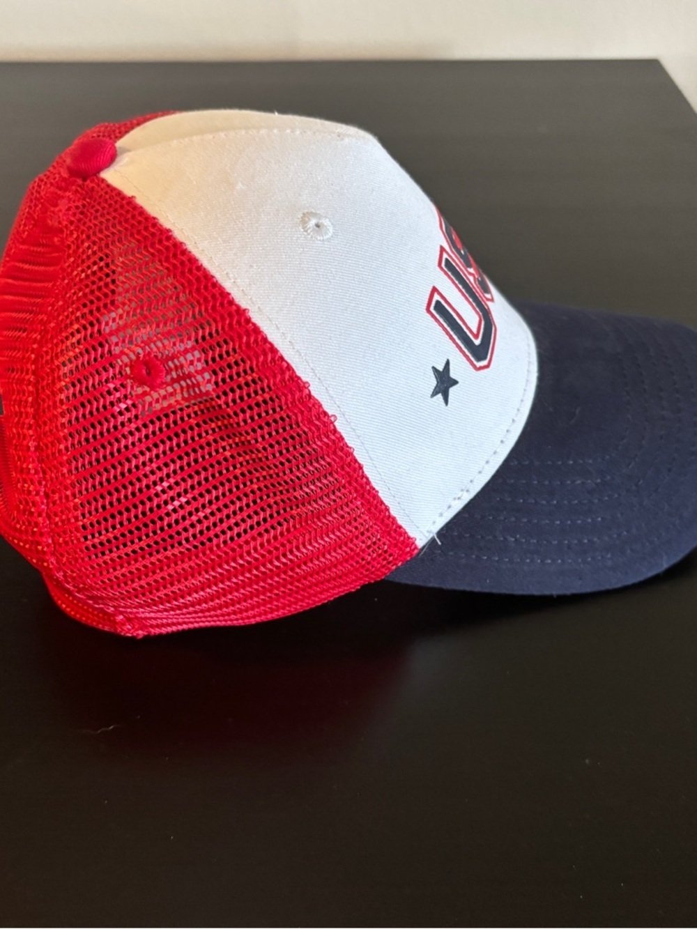 AEO USA Trucker Hat - Red White Blue-NWT - Picture 2 of 8
